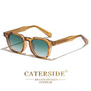 CATERSIDE Punk Style Men’s Sunglasses | Small Square Frame UV400 Shades | Trendy Outdoor Fashion Eyewear