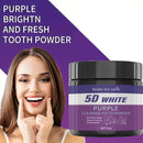 Purple Teeth Cleaning Powder – Deep Cleaning & Whitening Formula | Sulfate-Free, Safe for Daily Use and Travel (50g)