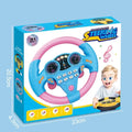 Brilliant flying simulation toys children's early education co-pilots steering wheel toys with vocals