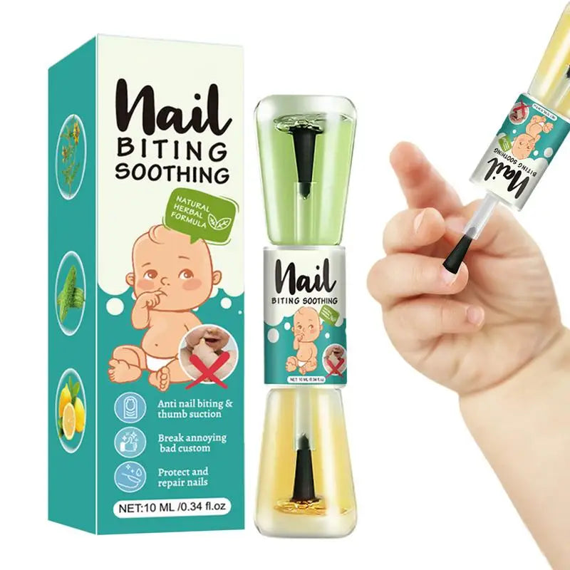 10ml Bitter Nail Water – Natural Anti-Biting Polish for Kids, Teens & Newborns | Nail Care & Thumb-Sucking Treatment 💧