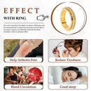 Women’s Turnable Anxiety Relief Ring – Stainless Steel Slimming Spinner Ring with Cubic Zirconia ✨