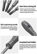 2-Piece Voltage Tester Screwdriver Set | 12–220 V AC/DC | Magnetic Electrician Test Pen