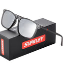 SUPKLEY Polarized Sports Sunglasses for Men | UV400 Protection Square Frame | Lightweight & Stylish Outdoor Eyewear