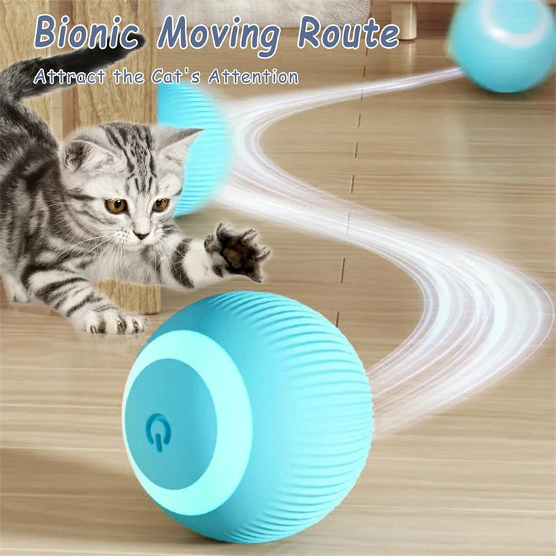 Smart Interactive Jumping Ball for Dogs & Cats | USB Rechargeable Automatic Moving Toy | Anti-Stress Pet Play Ball