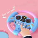 Brilliant flying simulation toys children's early education co-pilots steering wheel toys with vocals