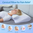 2-in-1 Memory Foam Cervical Pillow – Ergonomic Contour Neck Support for Sleep & Neck Pain Relief