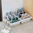 Space-Saving Shoe Cabinet Organiser – Oblique Plug-In Shoe Storage Rack (1–3PCS) with Integrated Shoe Box