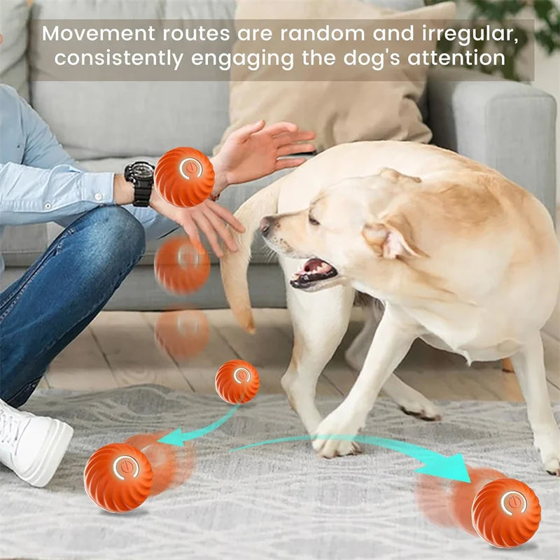 Smart Interactive Jumping Ball for Dogs & Cats | USB Rechargeable Automatic Moving Toy | Anti-Stress Pet Play Ball