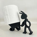 Cute Animal Toilet Paper Holder – Minimalist Bathroom Tissue Hanger & Practical Paper Roll Organiser