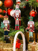 12-Piece Wooden Nutcracker Decoration Set | Classic Christmas Figurines for Home, Parties & Festive Gifts