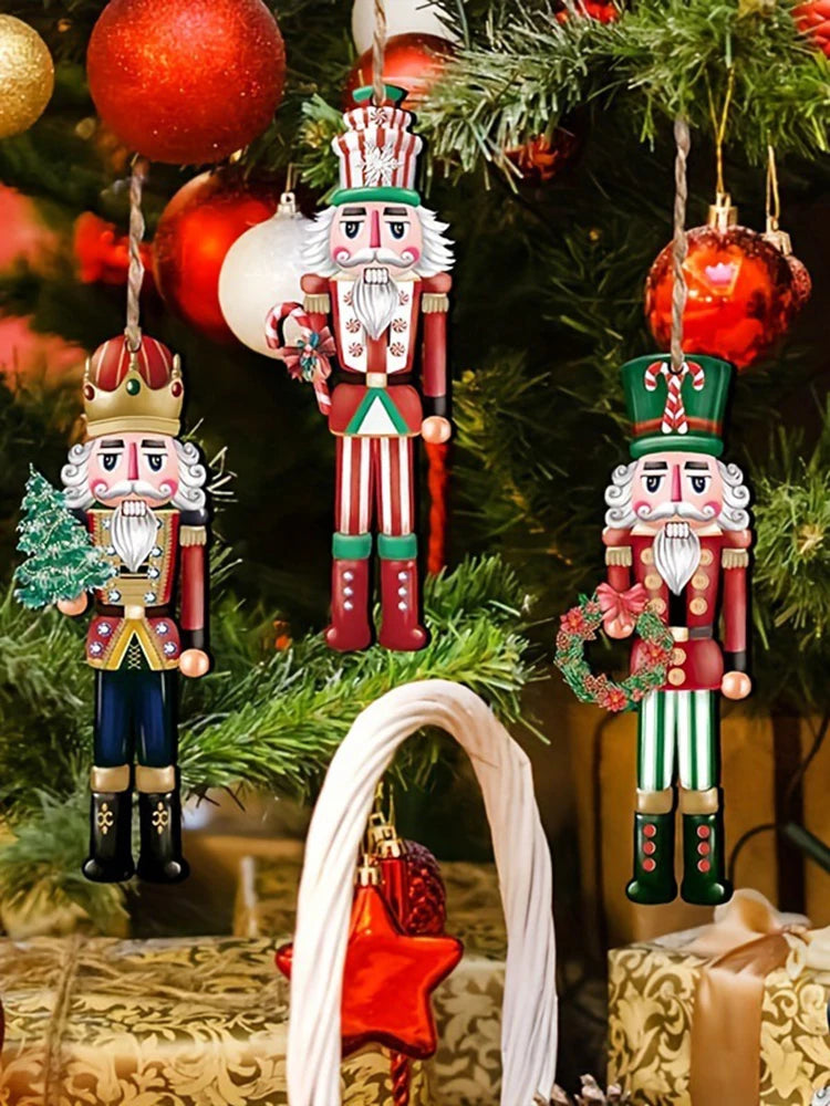 12-Piece Wooden Nutcracker Decoration Set | Classic Christmas Figurines for Home, Parties & Festive Gifts