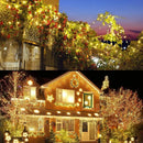 Green Cable LED Christmas Fairy Lights – Outdoor Waterproof Garland