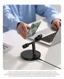 Baseus Swan 3-in-1 Magnetic Wireless Charger Stand | 20 W Fast Charging Station for iPhone 15/14 Pro, AirPods & Apple Watch