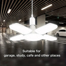 E27 Foldable Fan-Shaped LED Bulb – 360° Super Bright Ceiling Light (6500K)