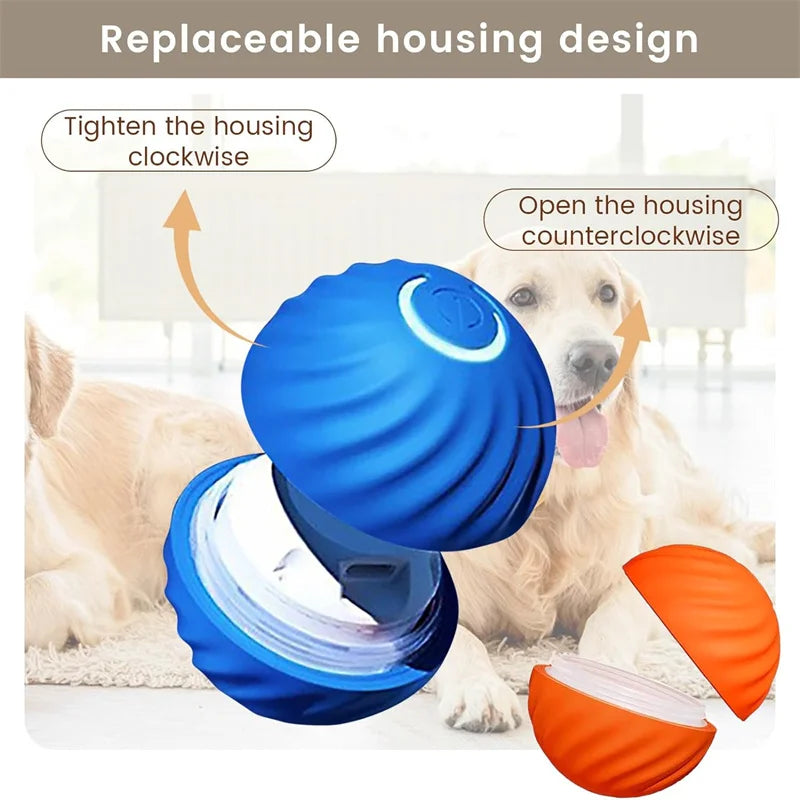 Smart Interactive Jumping Ball for Dogs & Cats | USB Rechargeable Automatic Moving Toy | Anti-Stress Pet Play Ball